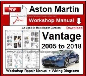 Aston Martin Vantage Service Repair Workshop Manual